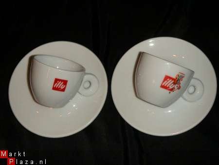 2 Kopjes en schoteltjes van Illy Av3o - Afbeelding 3