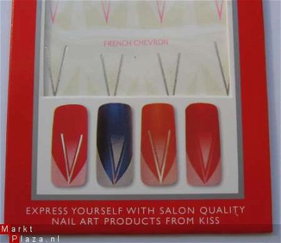 Nagel water Stickers van kiss, nail art WIT WHITE FRENCH 9 - 1
