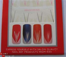 Nagel water Stickers van kiss, nail art WIT WHITE FRENCH 9