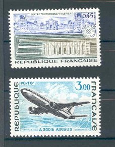 Frankrijk 1973 Série "Grandes réalisations" postfris