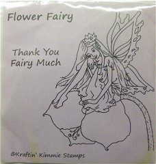 Kraftin Kimmie Stempel Flower Fairy