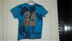 Blauw oranje surf shirt met korte mouw maat 116/122 - 1 - Thumbnail