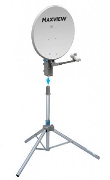 Maxview Precision 55 cm, schotel op statief met twin LNB