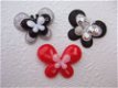 Glinster vlinder ~ 3,5 cm ~ Zwart - 3 - Thumbnail