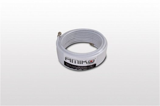 AMIKO DUAL-SHIELDED SATELLIET COAX KABEL (10 METER) - 1