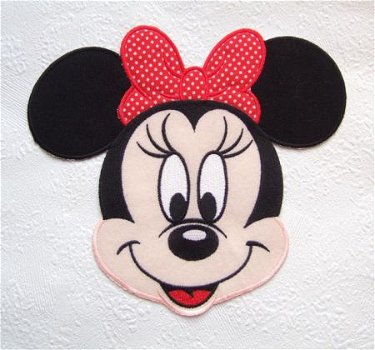 Mickey / Minnie Mouse met lovertjes ~ 2 cm ~ Zwart - 2