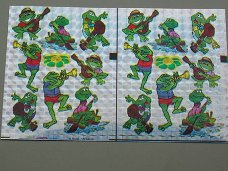 Holografische knipstickers --- nr. 066 --- KIKKERS
