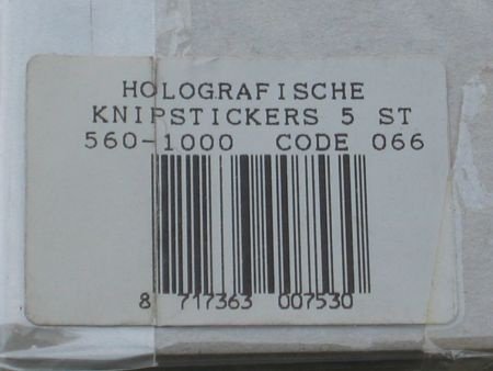 Holografische knipstickers --- nr. 066 --- KIKKERS - 4