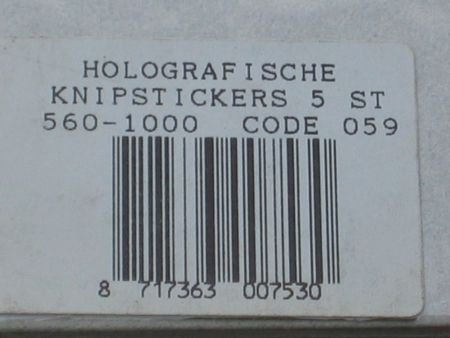 Holografische knipstickers --- nr. 059 --- SCHELPEN / ZEESCHELPEN - 4