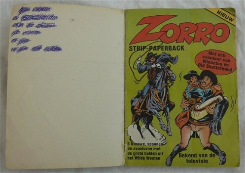 Strip Boekje, Paperback, Zorro, Nr.3, 1979. - 2