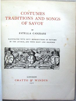 Costumes Traditions & Songs of Savoy 1911 Canziani Frankrijk - 3
