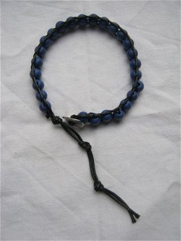 armband edelsteen kralen chan luu style donkerblauwe edelstenen lapis blauw - 1