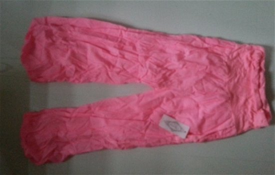 Heerlijk zittende pastel neon roze flodderbroek, nieuw - 1