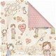 SALE NIEUW vel dubbelzijdig scrappapier Sweet Valentine / Celebrate! With Jack & Jill van Prima Mark - 1 - Thumbnail