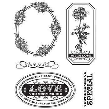SALE NIEUW Rubber Stamps Kissing Booth Comes From Basic Grey - 2