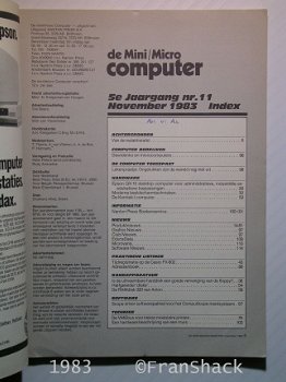 [1983] De Mini/Micro Computer, 5e jrg. nr.11, Nanton Press - 2