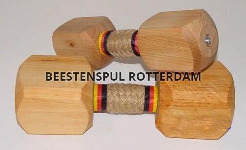 Apporteerblok hout met jute tussenstuk, Nieuw, €17.95 - 1