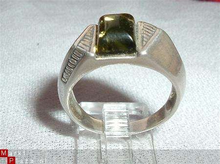 Zilveren ring met Barnsteen "Adina" - 1