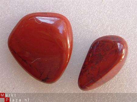 2 Stuks Rode Jaspis Red Jasper Set 2 - 1