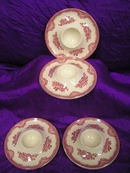 Johnson Bros -ENGLAND Old Britain Castles.servies-delen in rood en blauw - 3