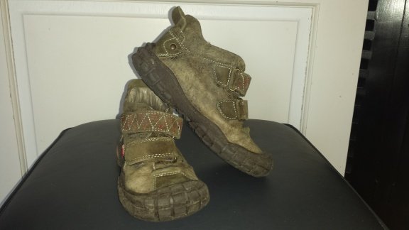 Red Rag bruine leren schoenen met rubberen stootrand maat 31 - 1