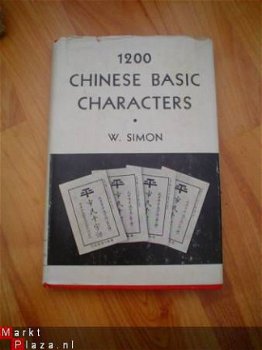 1200 Chinese basic characters by W. Simon - 1