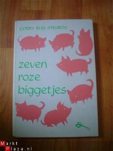 Zeven roze biggetjes door Corry Blei-Strijbos