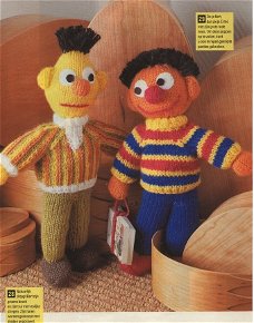 breipatroon 1348 Bert en Ernie