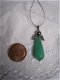 geluksengeltje edelsteen groene jade met tibetzilver engeltje spiritueel item - 2 - Thumbnail