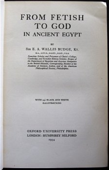 From Fetish to God in Ancient Egypt 1934 Budge - Egypte - 2