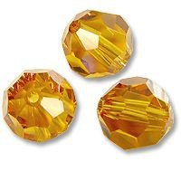 Swarovski 5000 Topaz 10mm Per Stuk - 1