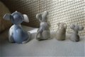 Porseleinen muisjes in Lladro stijl grootste 9 cm waarschijnlijk Lladro muisje met dokterstas 9 cm - 3 - Thumbnail