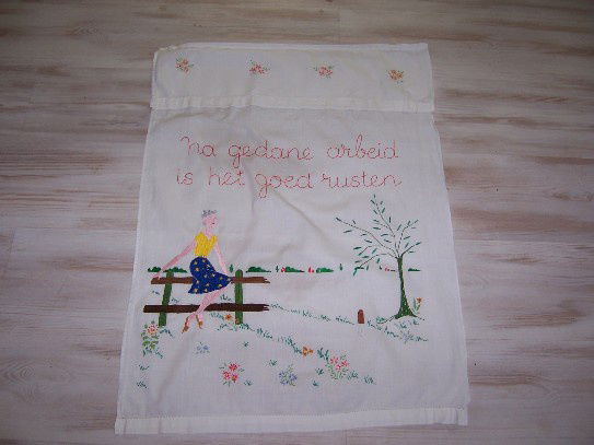 overhandoek geborduurd - nr. 1