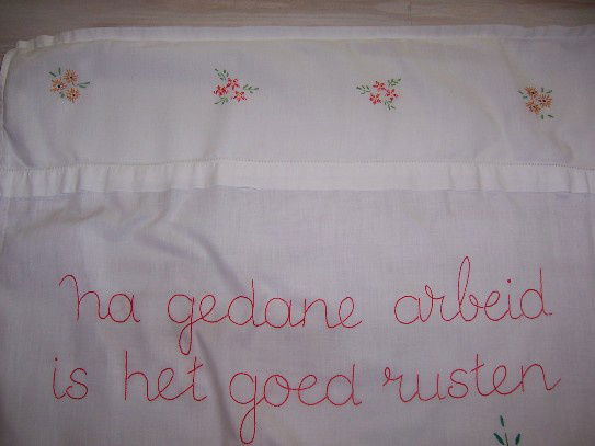 overhandoek geborduurd - Afbeelding 2