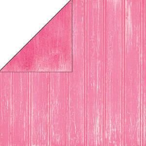 SALE NIEUW vel dubbelzijdig scrappapier Precious Pink Beadboard van Bo Bunny - 1