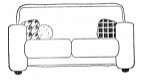SALE NIEUW cling rubber stempel Designs Vintage Couch van Unity Stamp - 1 - Thumbnail