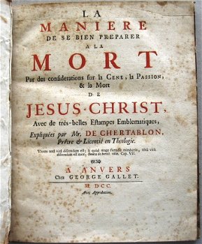 Maniere de se Bien Préparer a la Mort 1700 Romeyn de Hooghe - 2