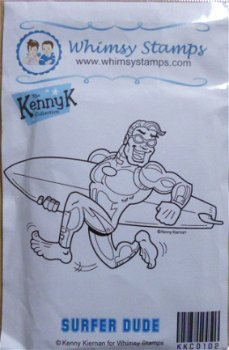 Whimsy Stamps Surfer Dude - 1