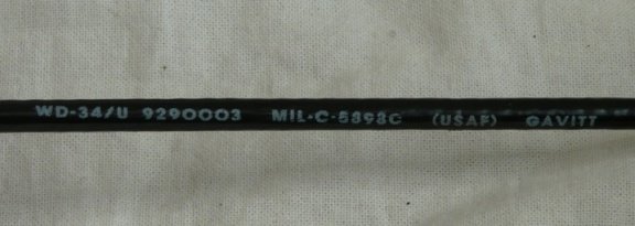 Headset Cable Mirophone / Koptelefoon Microfoon Kabel, type: M-6A, USAF, jaren'90.(Nr.1) - 7