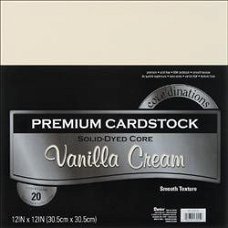 SALE NIEUW Core' Dinations Pack 20 vel Cardstock Vanilla Cream 12 inch
