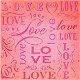 SALE NIEUW vel embossed glitter scrappapier Love Thermography / Smitten van K&Company - 1 - Thumbnail