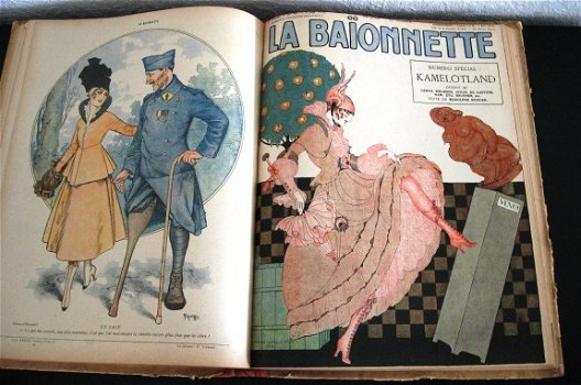 La Baïonnette 1915-1918 5 Volumes (65 nummers) WO I Satire - 6