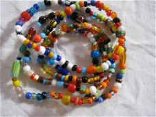 ketting trade beads afrika afrikaans kralensnoer christmas bead hippiemarkt