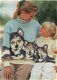 Breipatroon 1360 dames en kindertrui met een husky - 1 - Thumbnail