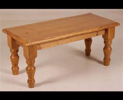 Salon tafel Augrin bruin met onderplank - 3