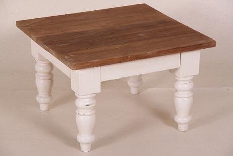 Salon tafel Augrin bruin met onderplank - 4