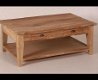 Salon tafel Augrin bruin met onderplank - 5 - Thumbnail