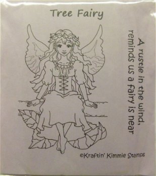 Kraftin Kimmie Stempel Tree Fairy - 1