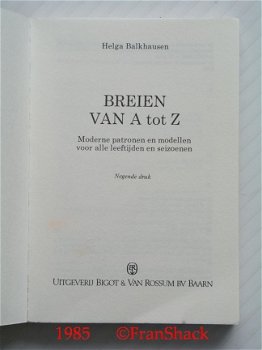 [1985~] Breien van A tot Z , Balkhausen, Biggot&vRossum - 2