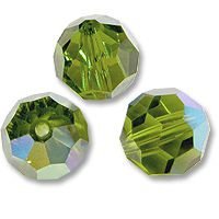 Swarovski 5000 Olivine AB 8mm Per Stuk - 1